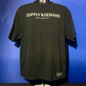 Supply & Demand New York City Mens Size Small Short Sleeve Cotton Blend Stretchy